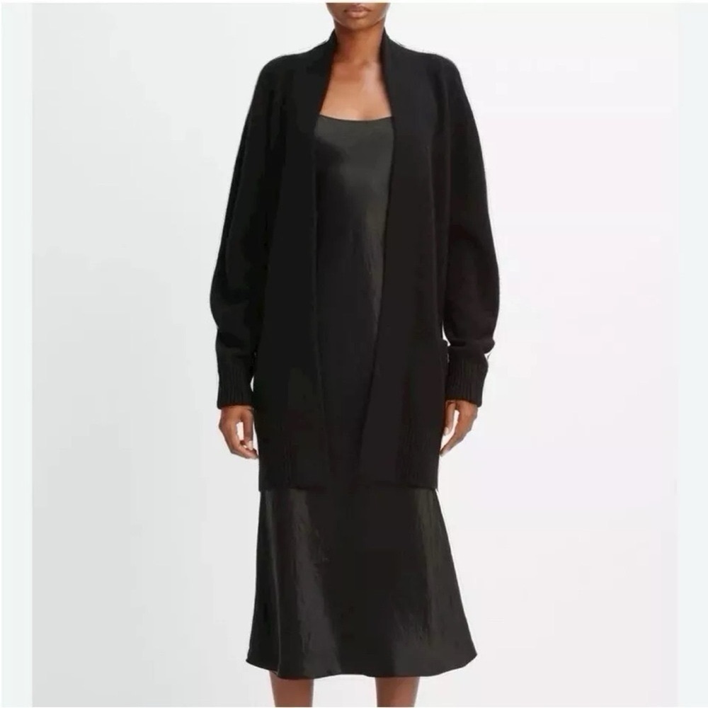 Vince Open Front Cotton Cashmere Cardigan